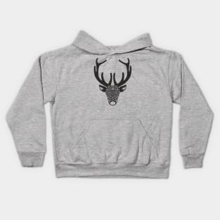 Rudolph the Dia De Los Muertos Reindeer Kids Hoodie